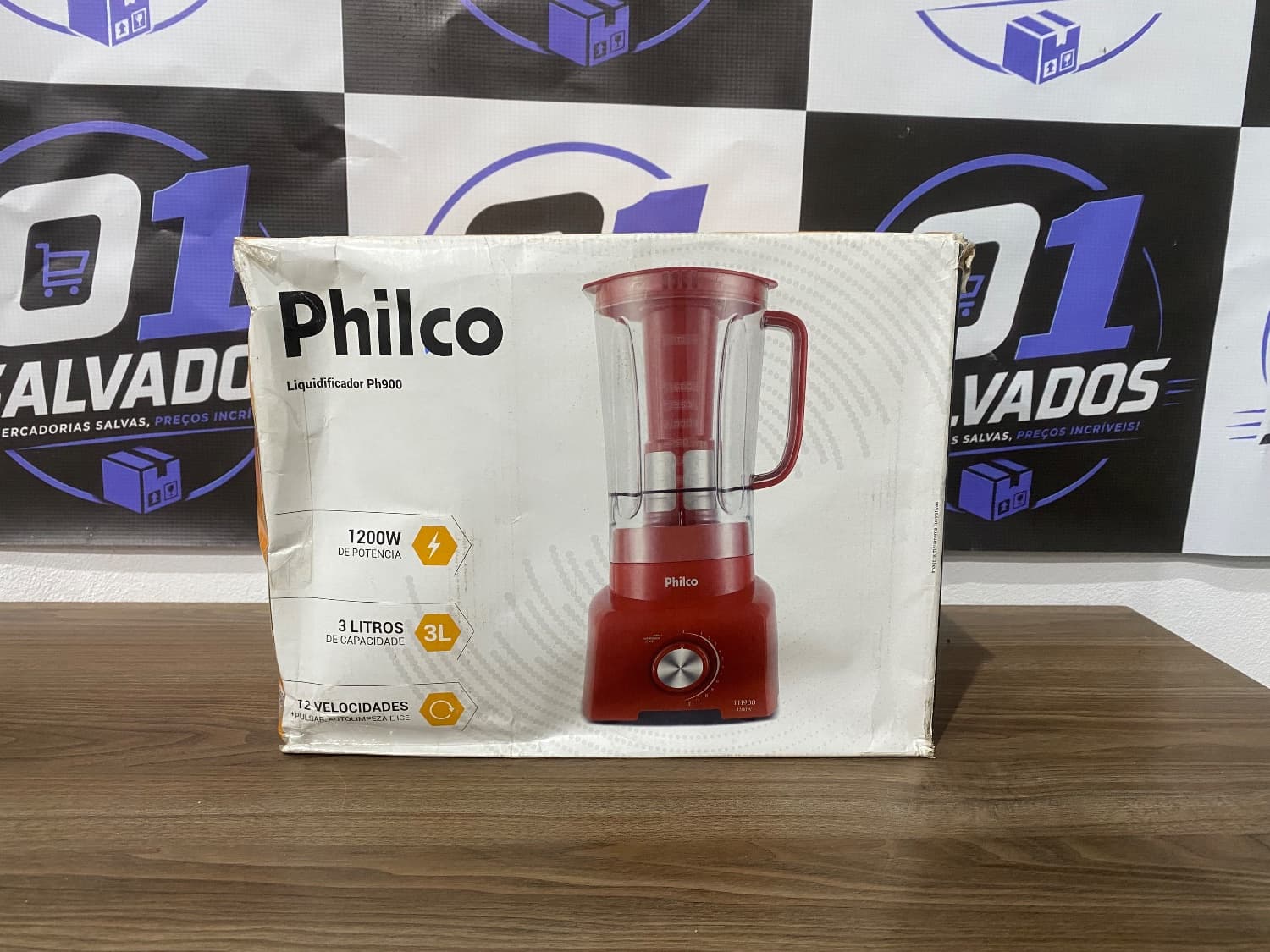 Liquidificador PH900 Com 12 Velocidades e Pulsar Potência de 1200W Cor Vermelho 3 L Philco - 1