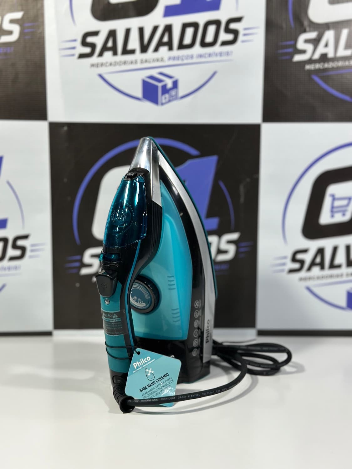 Ferro A Vapor Pfv3100az Nano Ceramic Philco Cor Azul - 1
