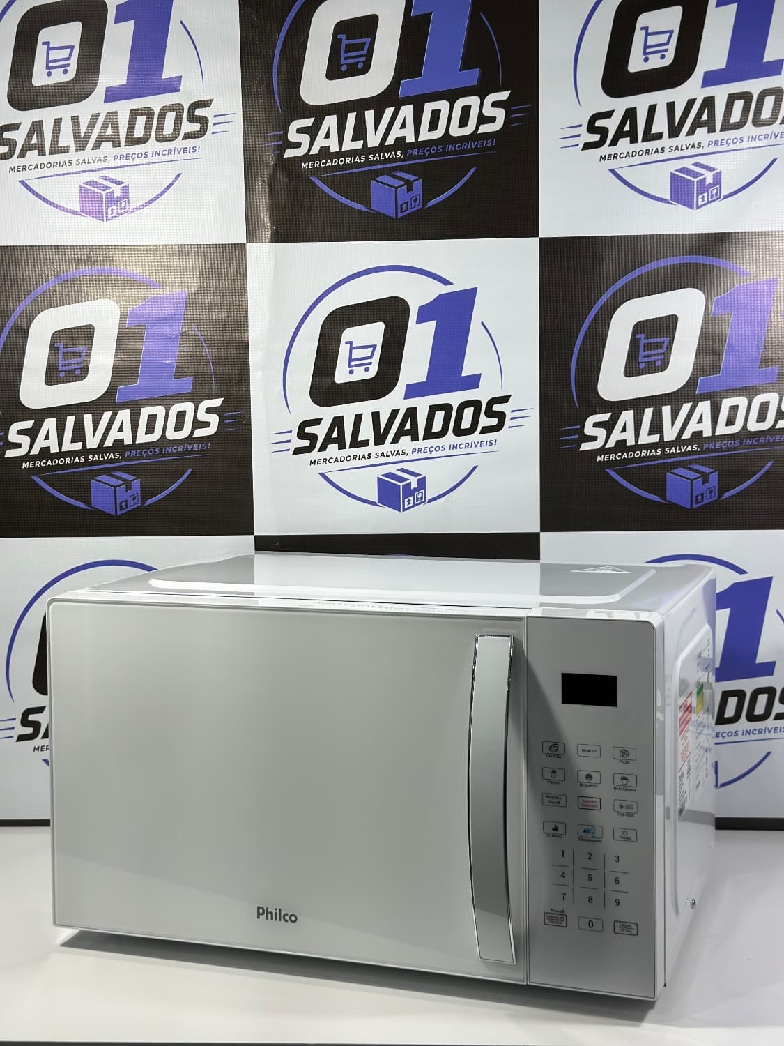Micro-ondas Philco 20L Branco Pintura Limpa Fácil PMO23B - 1