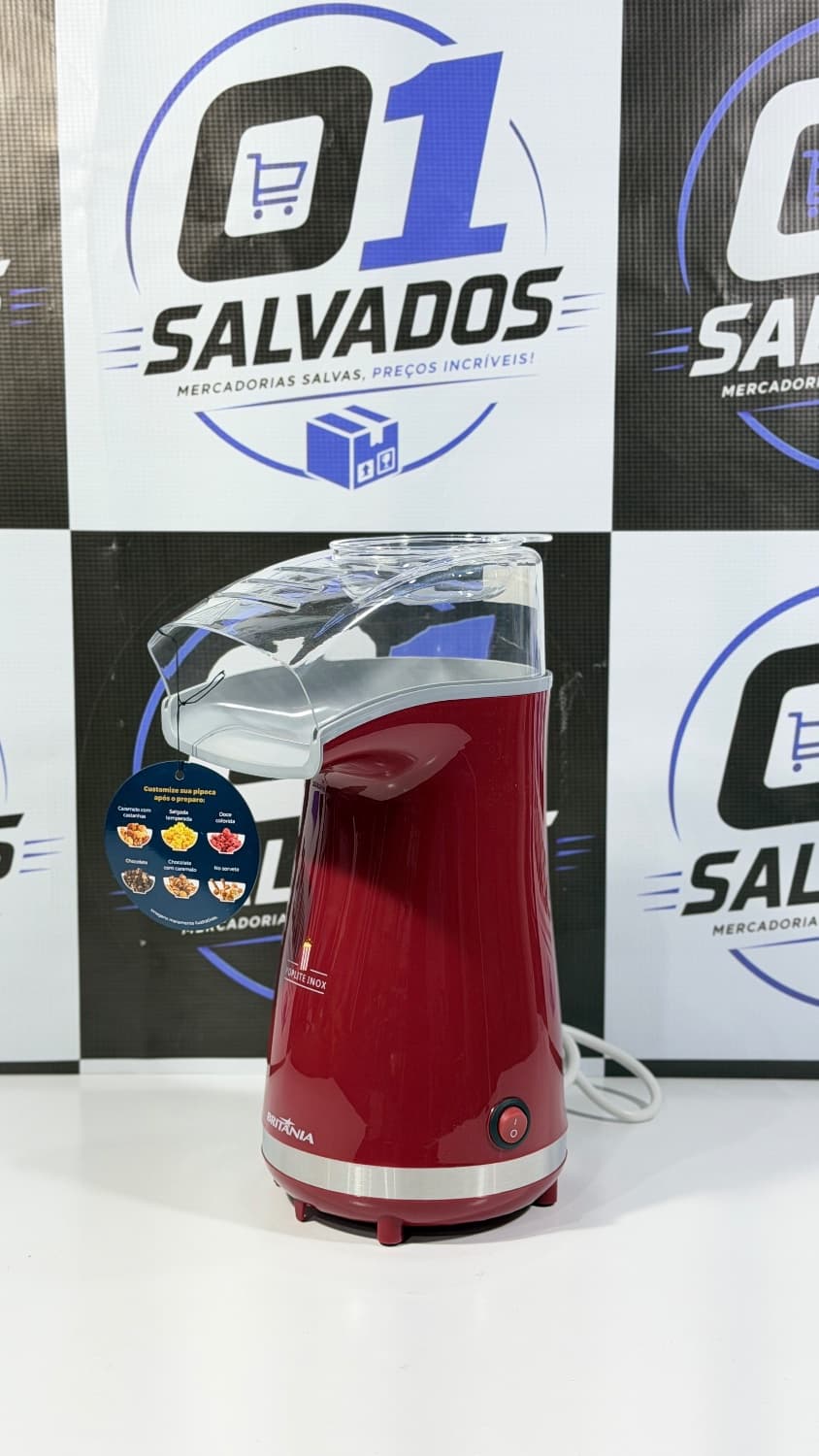 Pipoqueira Elétrica Portátil Rápida Sem Óleo Britânia Vm - 1