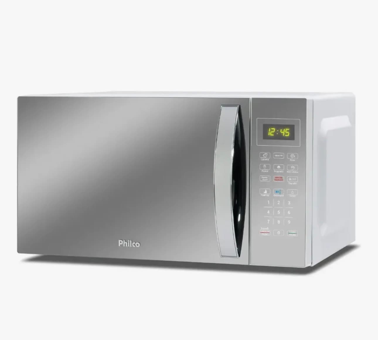 Microondas Philco 33L Limpa Facil Branco C/ Tampa espelhada 220v PMO38E - 1