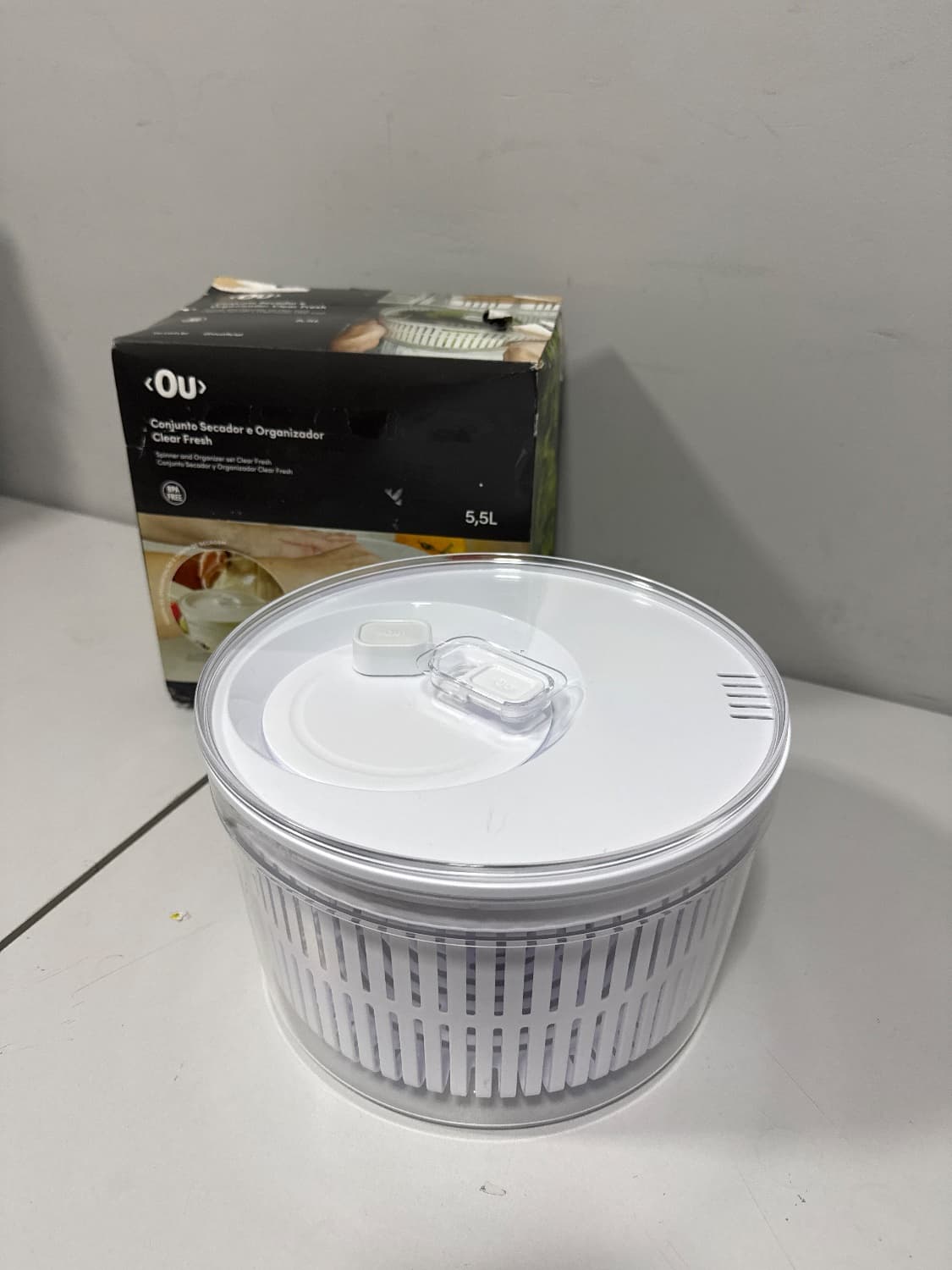 Conjunto secador e organizador de salada - 5.5 L - 1