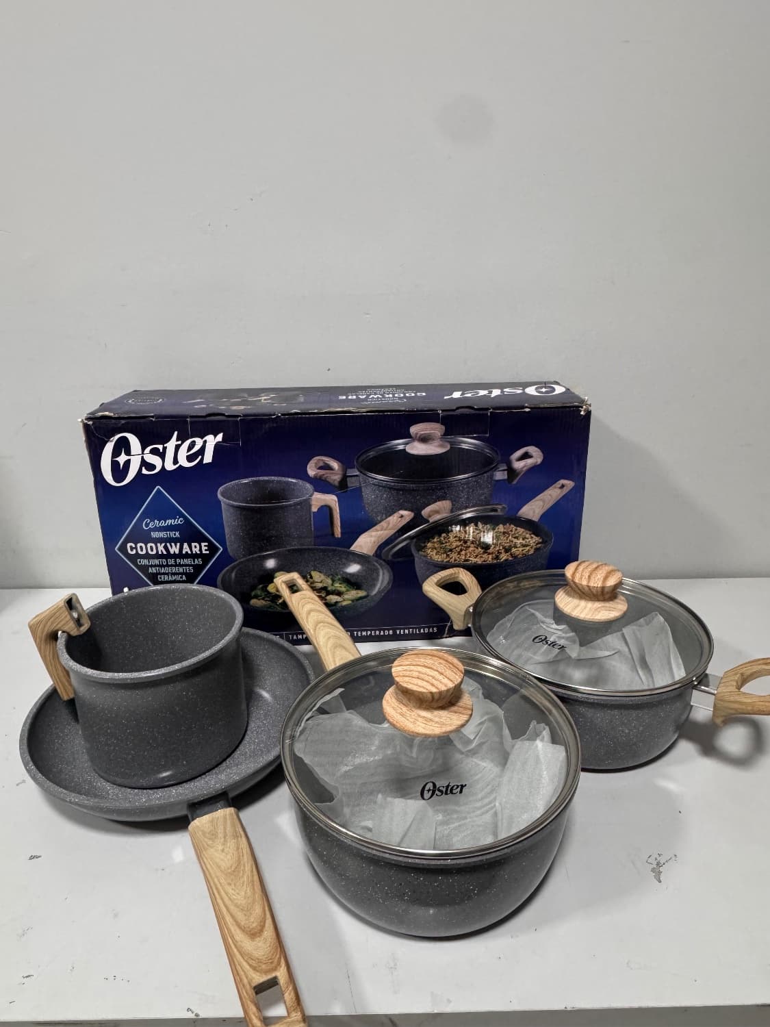 Jogo de Panela indução 4 peças / Oster Dark Grey - 1