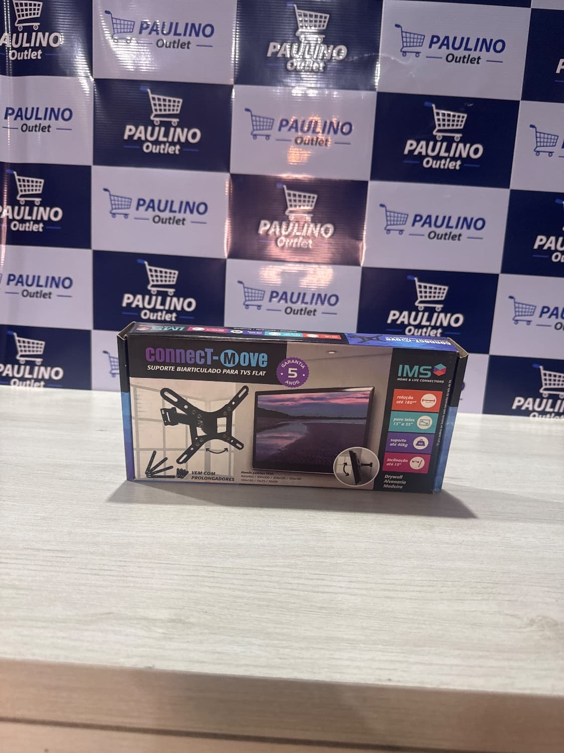 Suporte Biarticulado De TV Connect-Move - 1