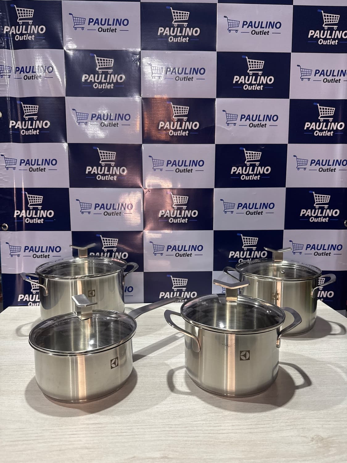 Jogo de panelas inox electrolux 4 peças - 1