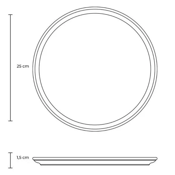 Prato Raso – Linha Basic, cor Dove - 3