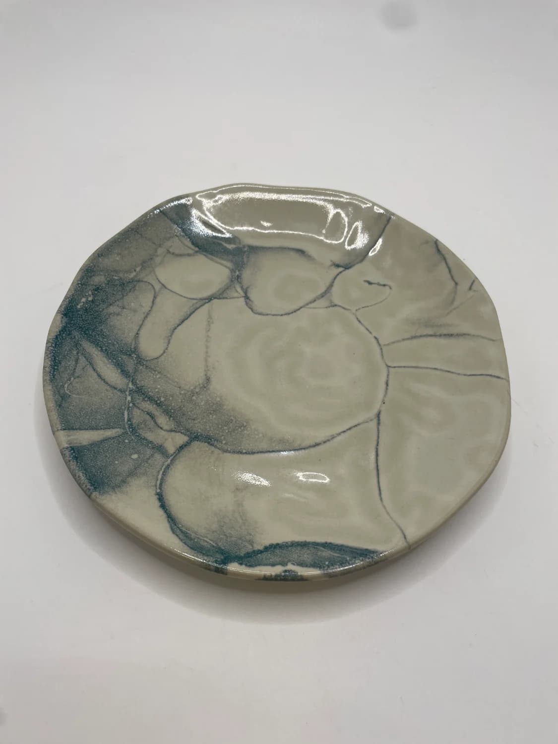 Prato Sobremesa – Linha Orgânico, padrão Cristais - 2