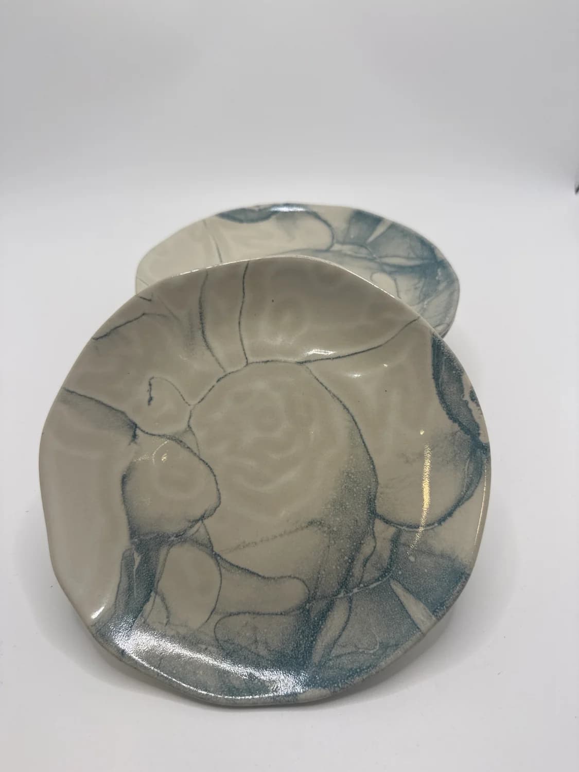 Prato Sobremesa – Linha Orgânico, padrão Cristais - 1