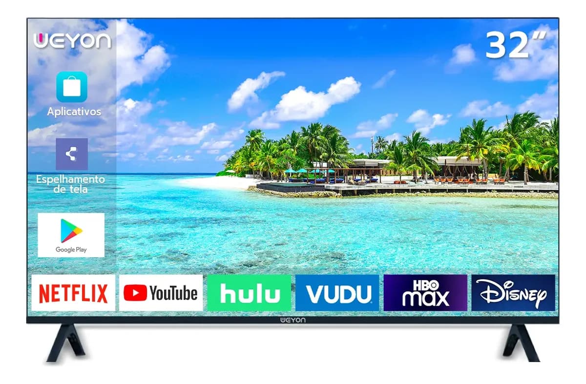 Smart Tv 32'' Weyon Led Hd Wifi 32wdsnbx 100/240v Android 14 Tv - 1