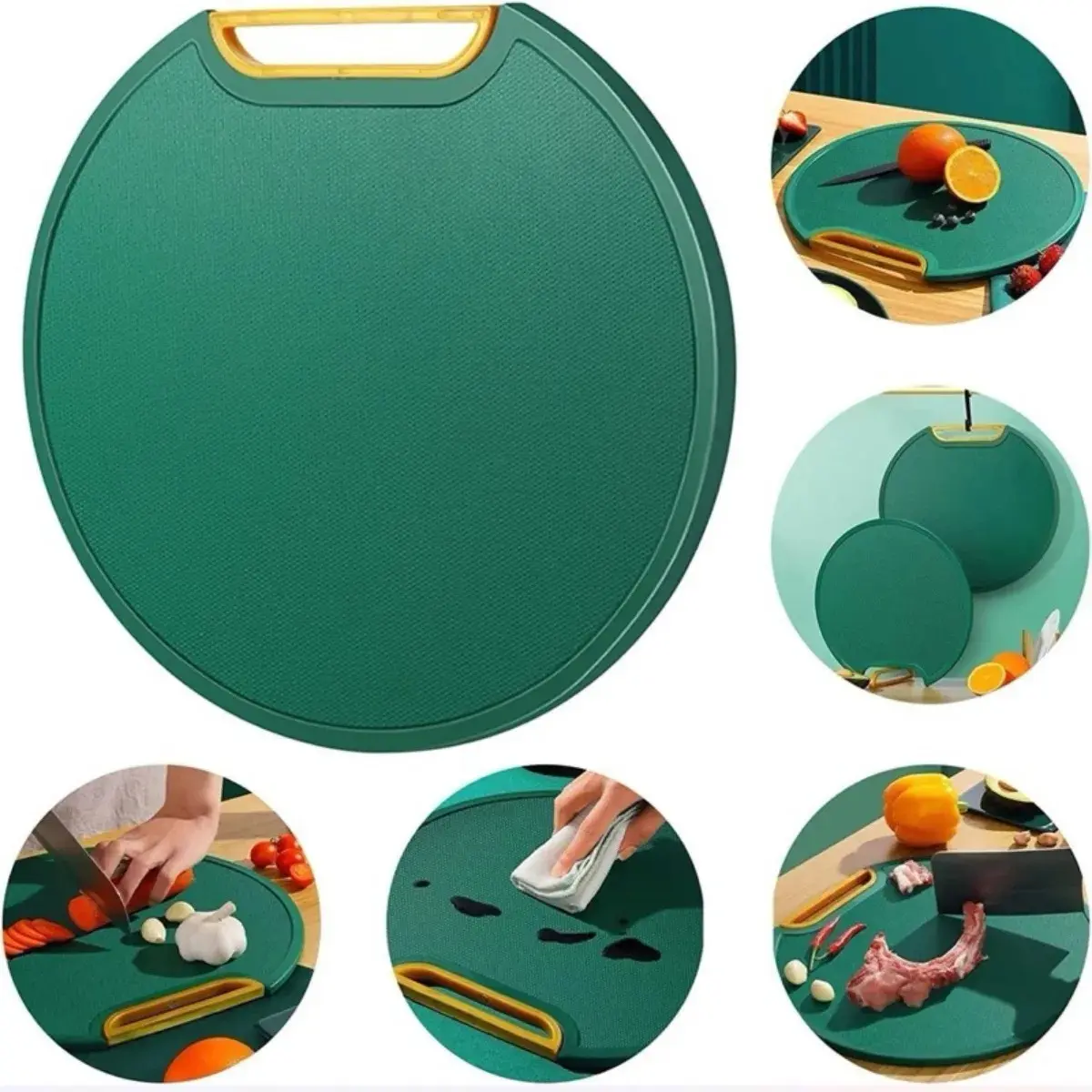 Tábua De Corte Verde Ideal Para Cortar Legumes E Carnes - 1