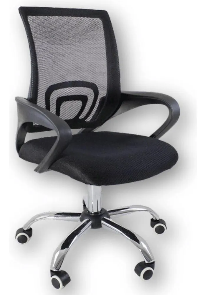 Cadeira De Escritório Ergonômica Preto - 1
