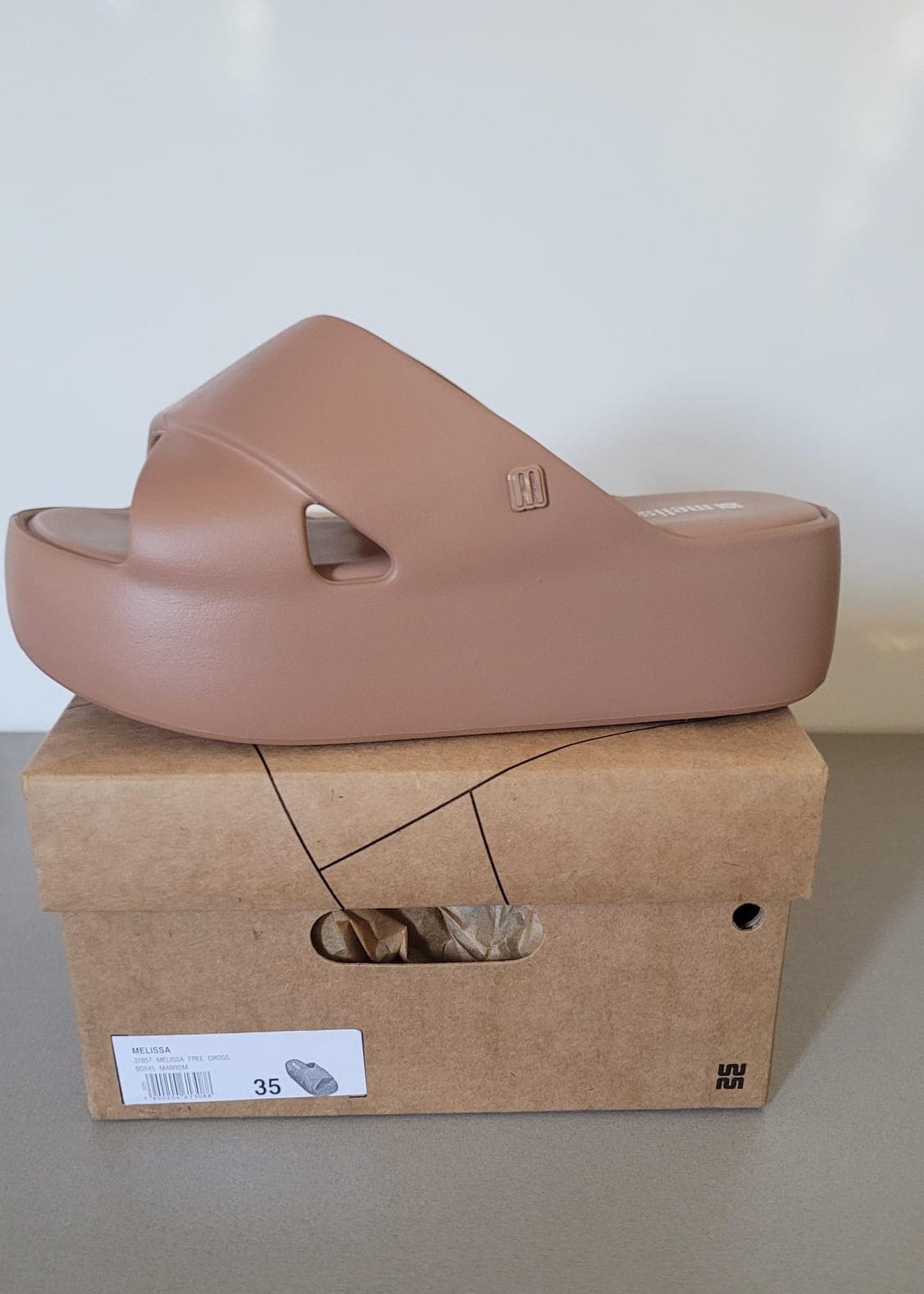 Melissa Free Cross Marrom tam: 35 - 3