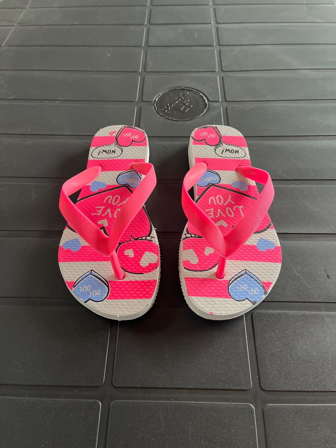 Chinelo Menina Infantil RosaEstampado Verão 31/32 - 2