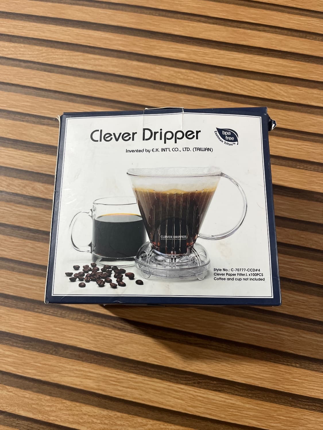 Coador de Café Clever Dripper Acrílico 500ml + 100 Filtros de Papel - 1