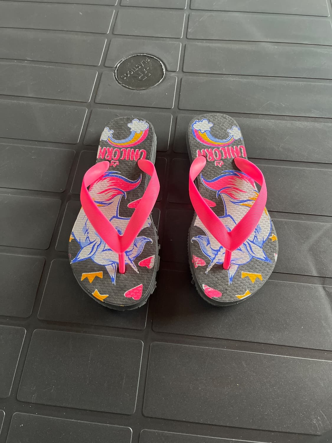 Chinelo Infantil Menina preto/rosa 31/32 - 2