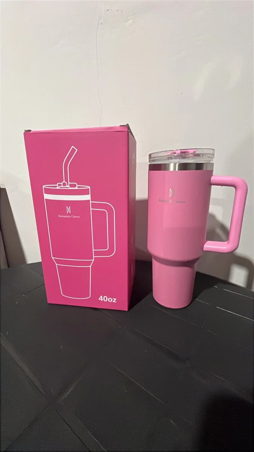 Copo termico rosa 1,2L/Romantic Crown - 1