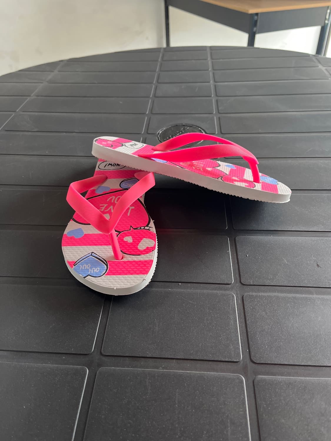 Chinelo Menina Infantil RosaEstampado Verão 31/32 - 1