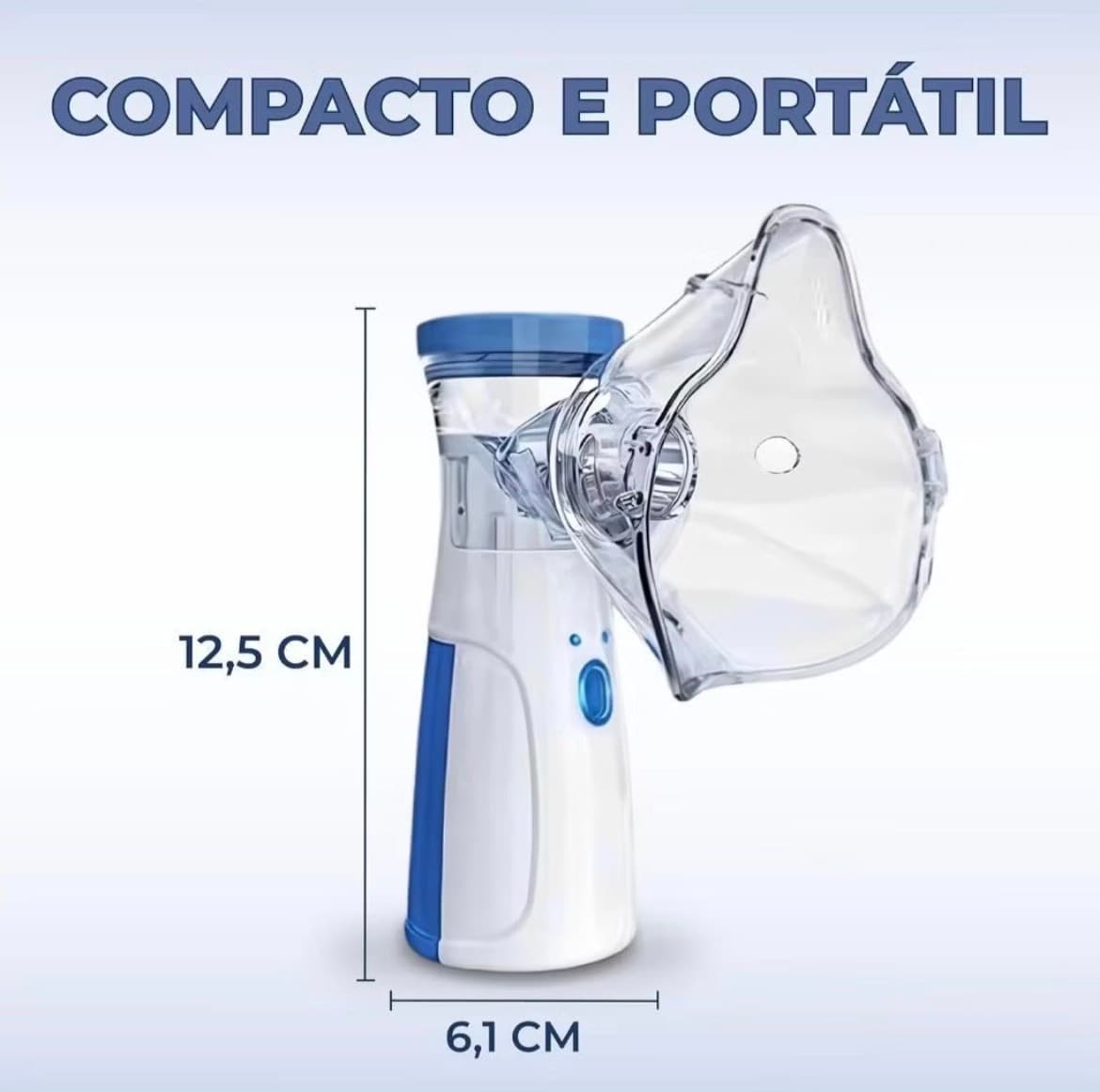 Nebulizador Portátil Mini Inalador Silencioso Ultra-sônico Automático para Adultos e Crianças - 1