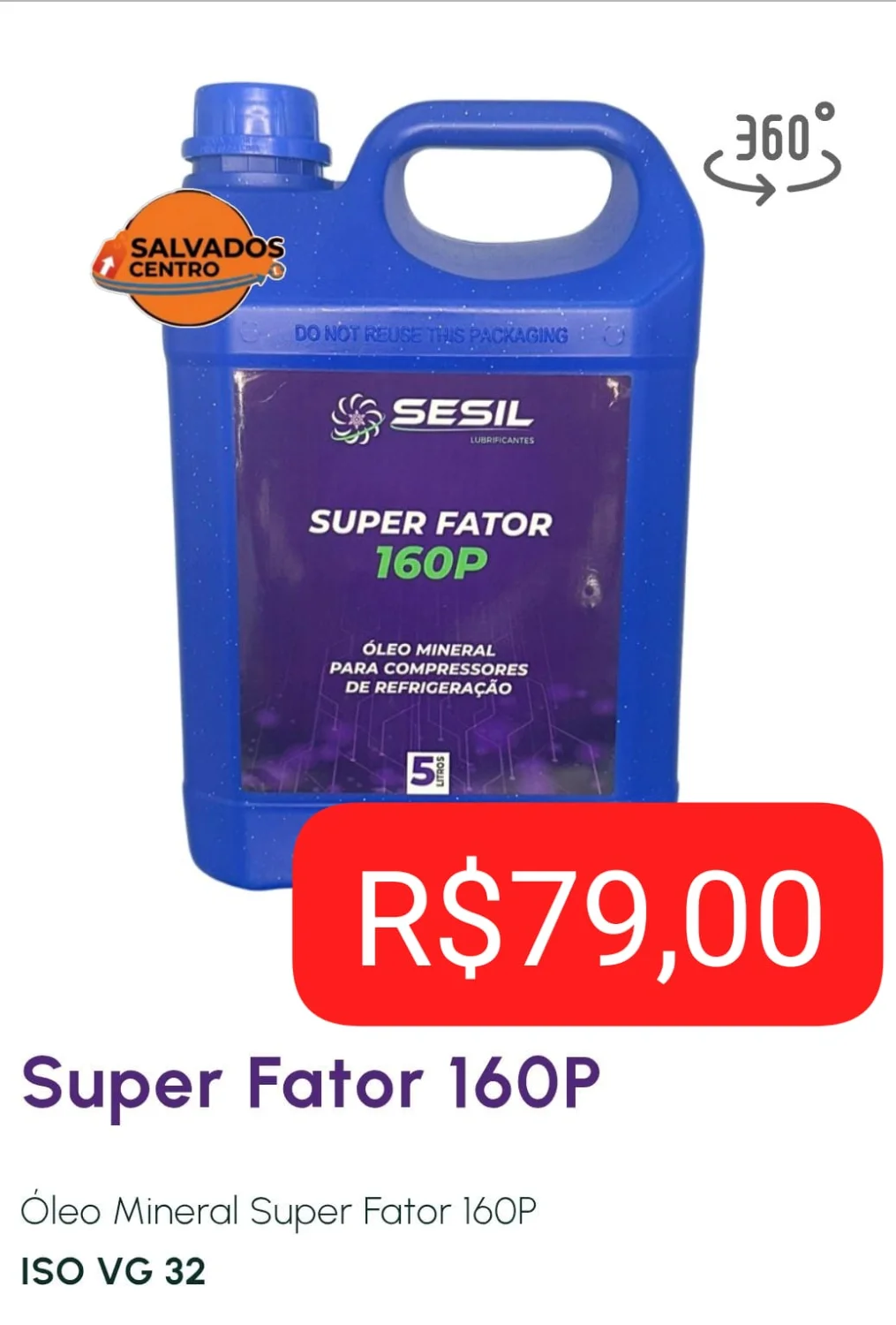 Óleo mineral para compressores de refrigeração 5 L - 1