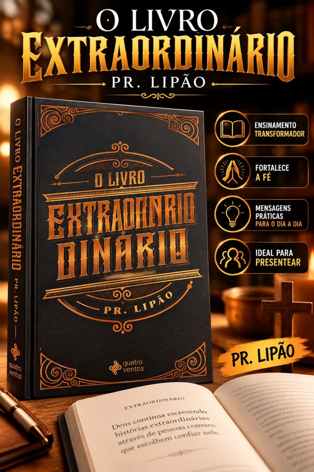 Livro Viva O Extraordinário Pr Lipão - 1