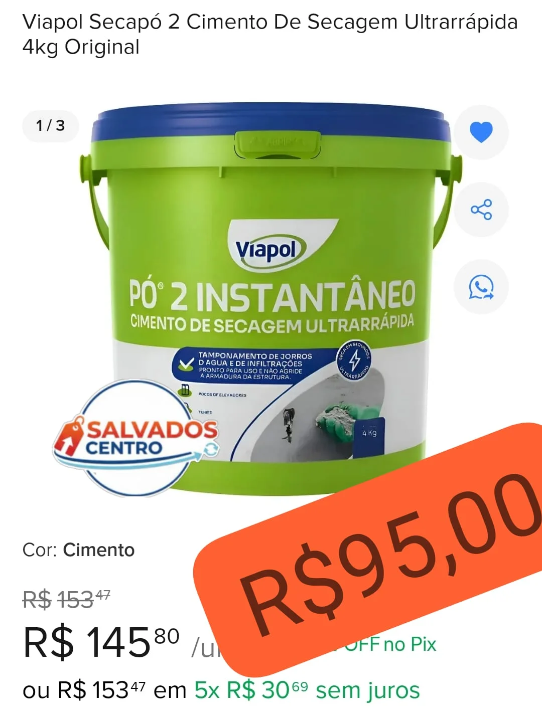 viapol secapó ultrarrapido 4kg - 1