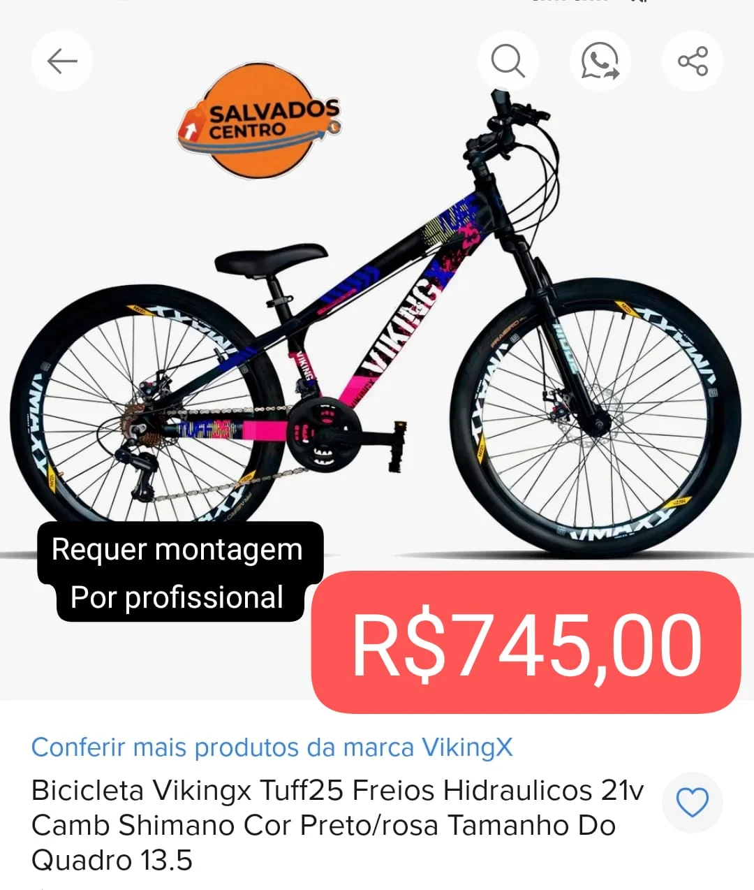 Bicicleta Vikingx aro 26 - 1