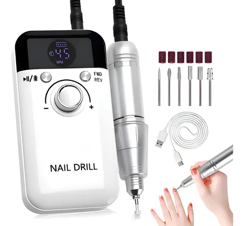 kit Unha lixadeira NAIL DRILL Elétrica Portátil Profissional - 1