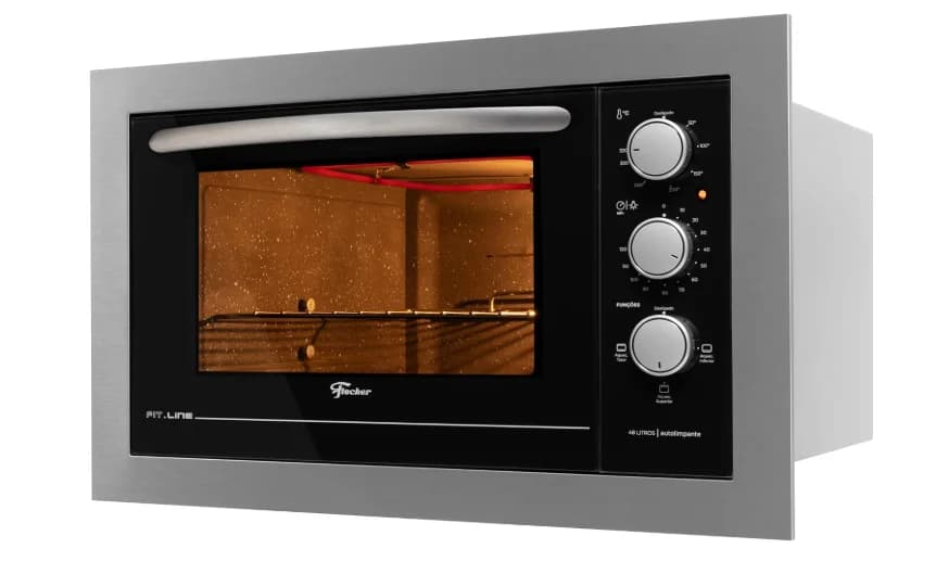 Fischer Forno Elétrico Embutir Fit Line 48L Inox 220V 34493-95486 220v - 1