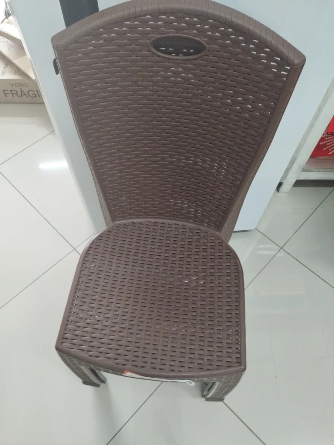 Cadeira Bistro Rattan Cairo Marrom Lisa - 1