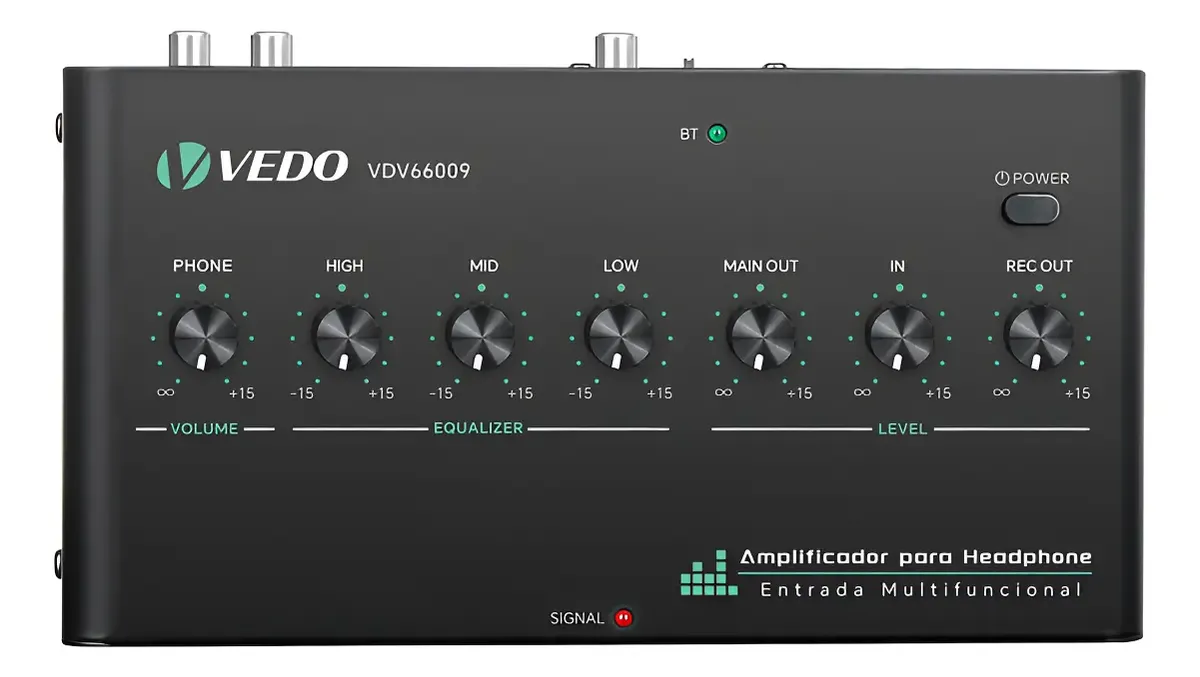 Amplificador Profissional Fone Ouvido Digital Jogos Com Dac - 1