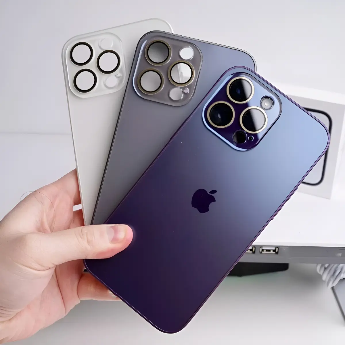 Capa Case Titanium Luxo Premium Fosca Cromada Para iPhone - 1