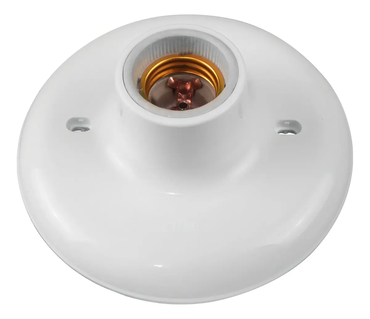 Plafon branco 100w bivolt para lâmpada E27 ilumi branco - 1