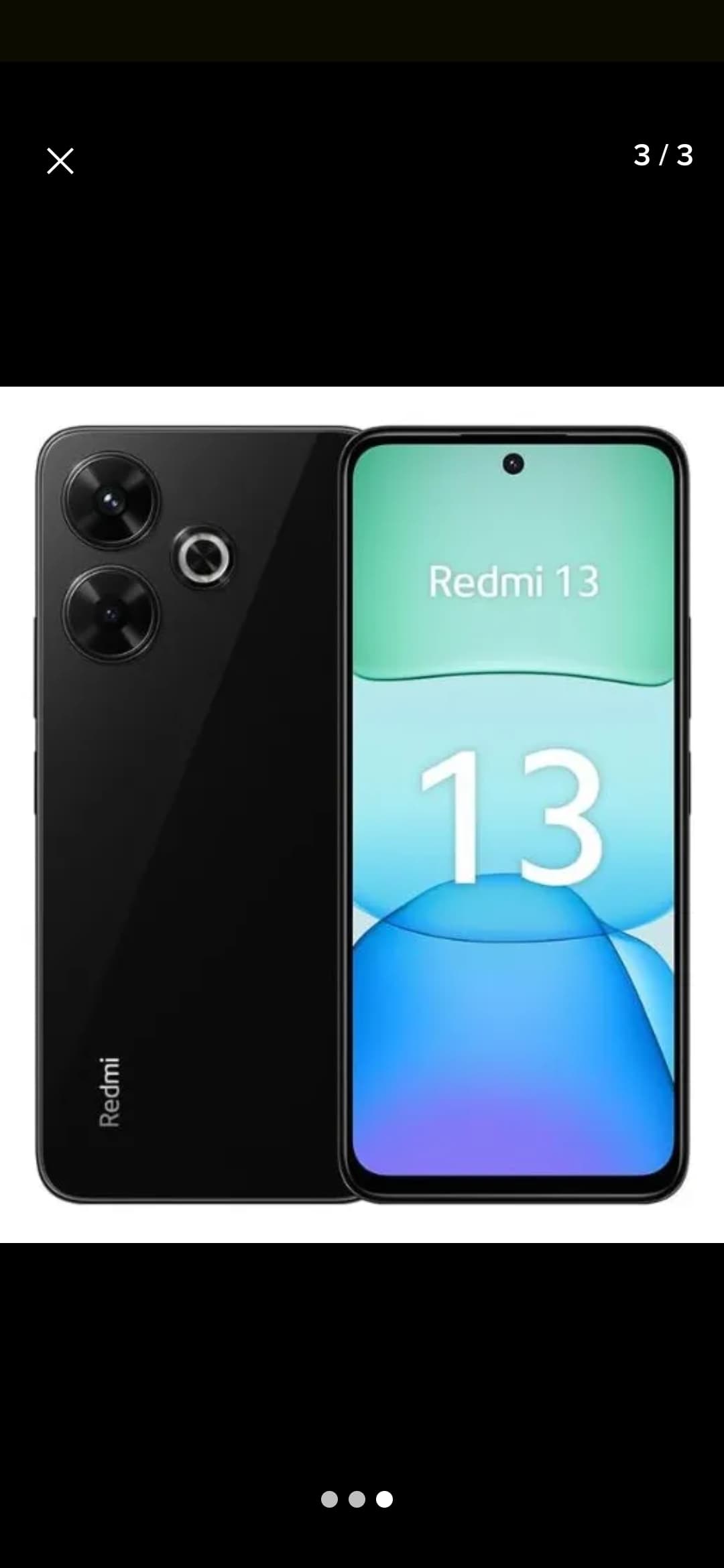 redmi 13 midnight black 8gb ram 256gb - 1