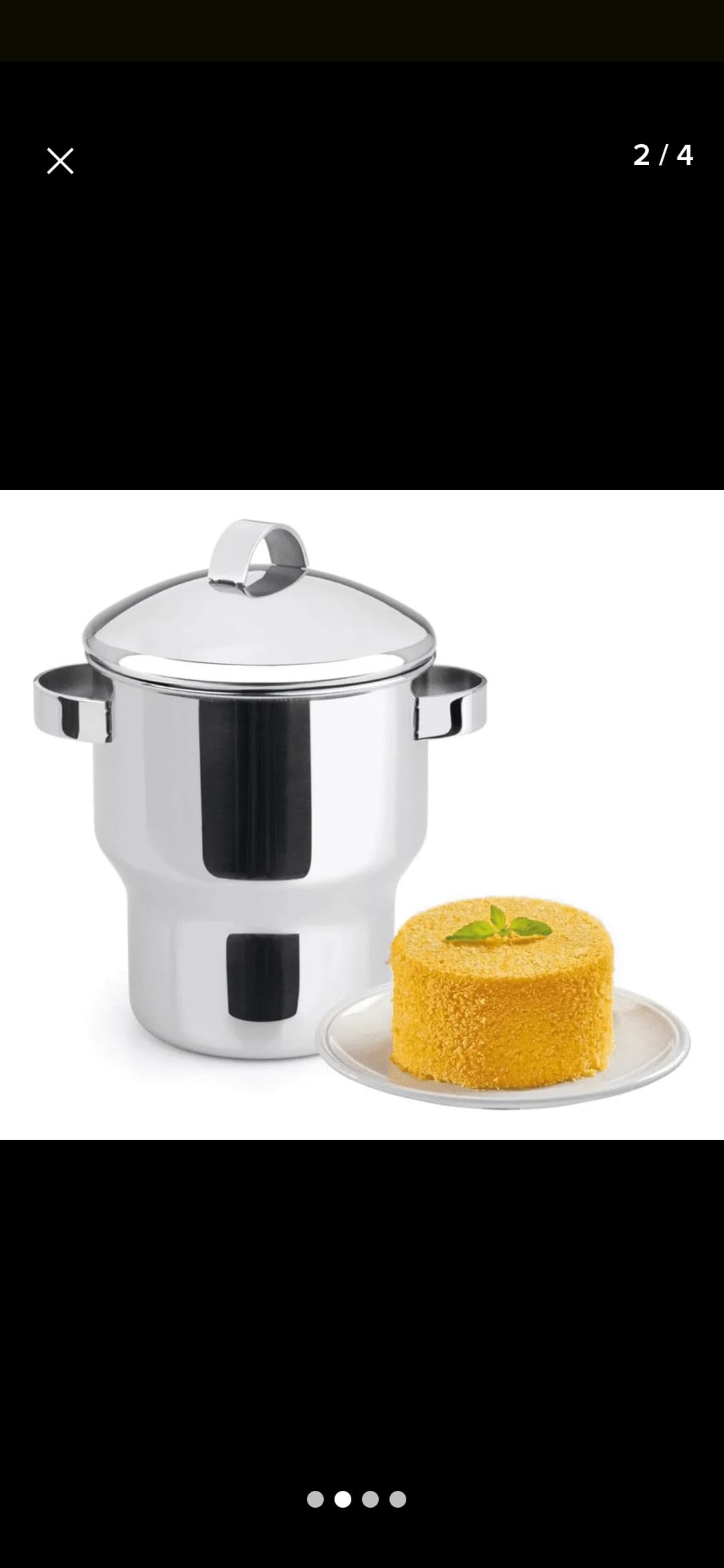 Cuscuzeira Forma Utilidades Inox 3l Compatível Com Fogão De Indução Prateado - 2