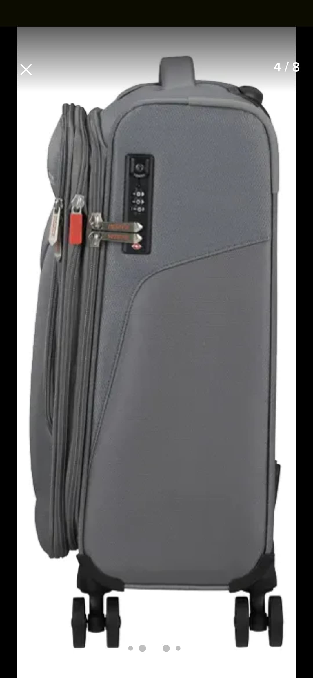 Mala De Viagem Summerfunk American Tourister Media Cinza Liso TAMANHO 69X45X29 CM - 3