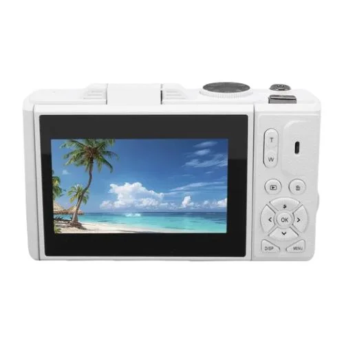 5k Câmera Digital Profissional 75mp Uhd Wd08 Com Cartão 64g Branco - 4
