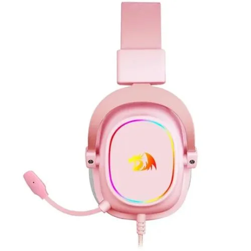 Headset Gamer Zeus X Com Rgb Branco E Rosa - H510rgb Redragon - 3