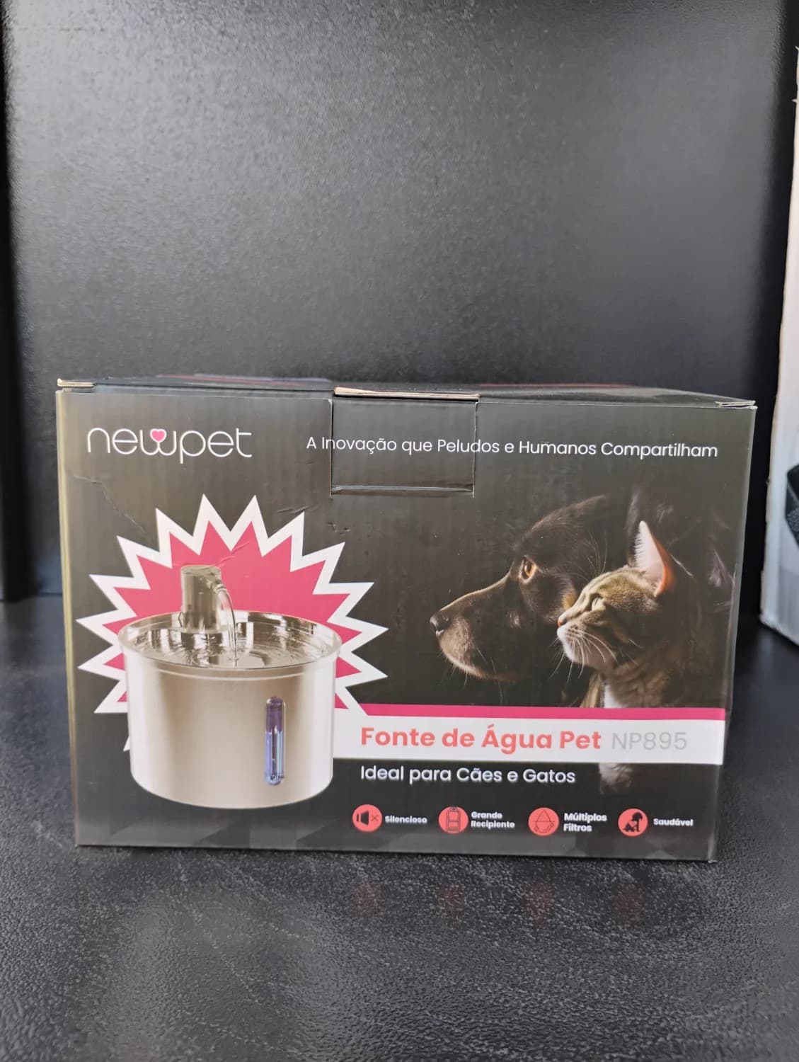 3l Fonte De Água De Aço Inoxidável Para Gatos E Cãe 127/220v 127/220v Prateado - 1