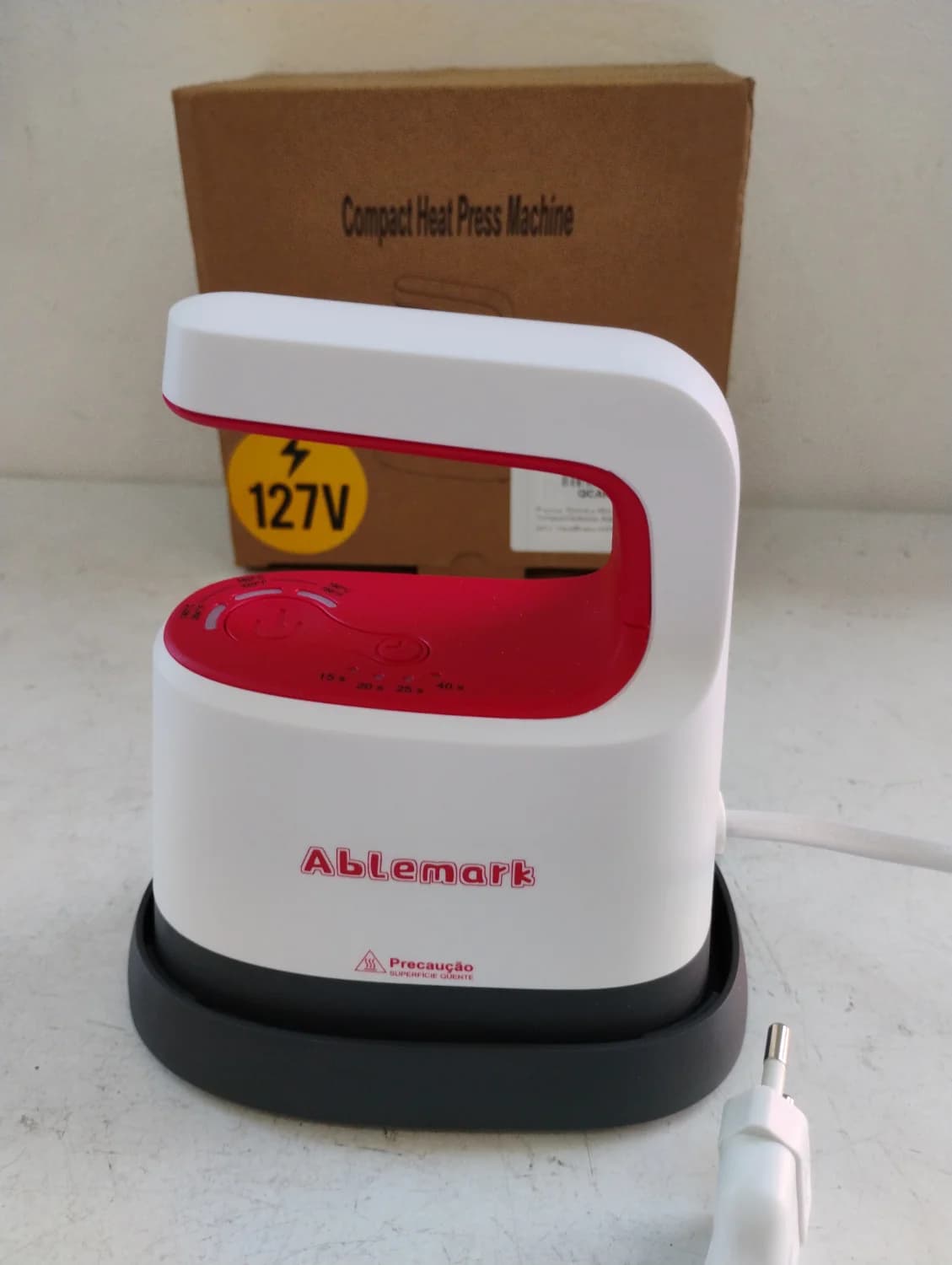 Prensa Térmica Mini 3 Temperaturas 4 Temporizadores Aquecimento Rápido - 1