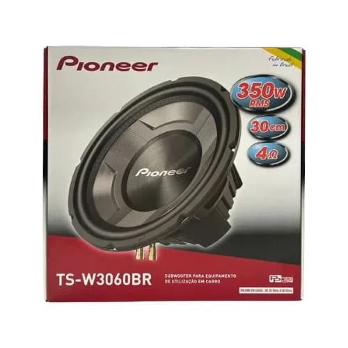 subwoofer pioneer ts-w3060br 350w rms - 3
