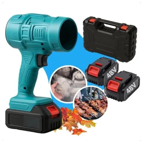 Soprador E Aspirador De Folhas Portátil 48v 2 Baterias - 2