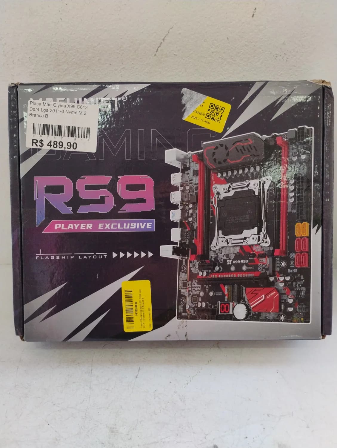 Placa Mãe Qiyida X99 C612 Ddr4 Lga 2011-3 Nvme M.2 Branca B - 1