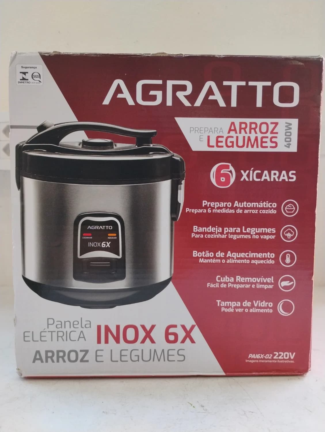 Panela Elétrica De Arroz E Legumes 6 Xícaras Antiaderente 400w - 1