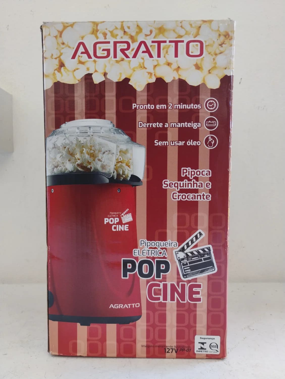 Pipoqueira Elétrica Pop Cine 127v/220v Dosador Sem Oléo - 1