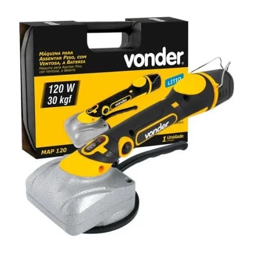 Máquina De Assentar Piso Vonder Map120 Cor Amarelo/preto 12v 120w 127/220v - 1