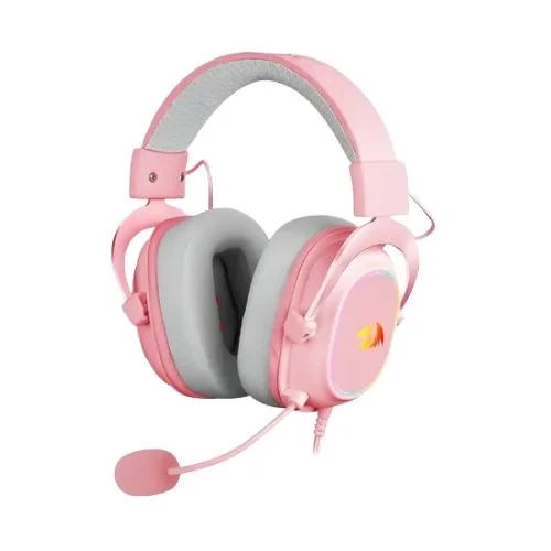 Headset Gamer Zeus X Com Rgb Branco E Rosa - H510rgb Redragon - 1