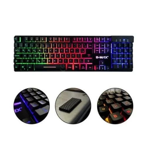 Teclado Gamer Bahrein Qwerty Português Brasil Cor Preto - 4