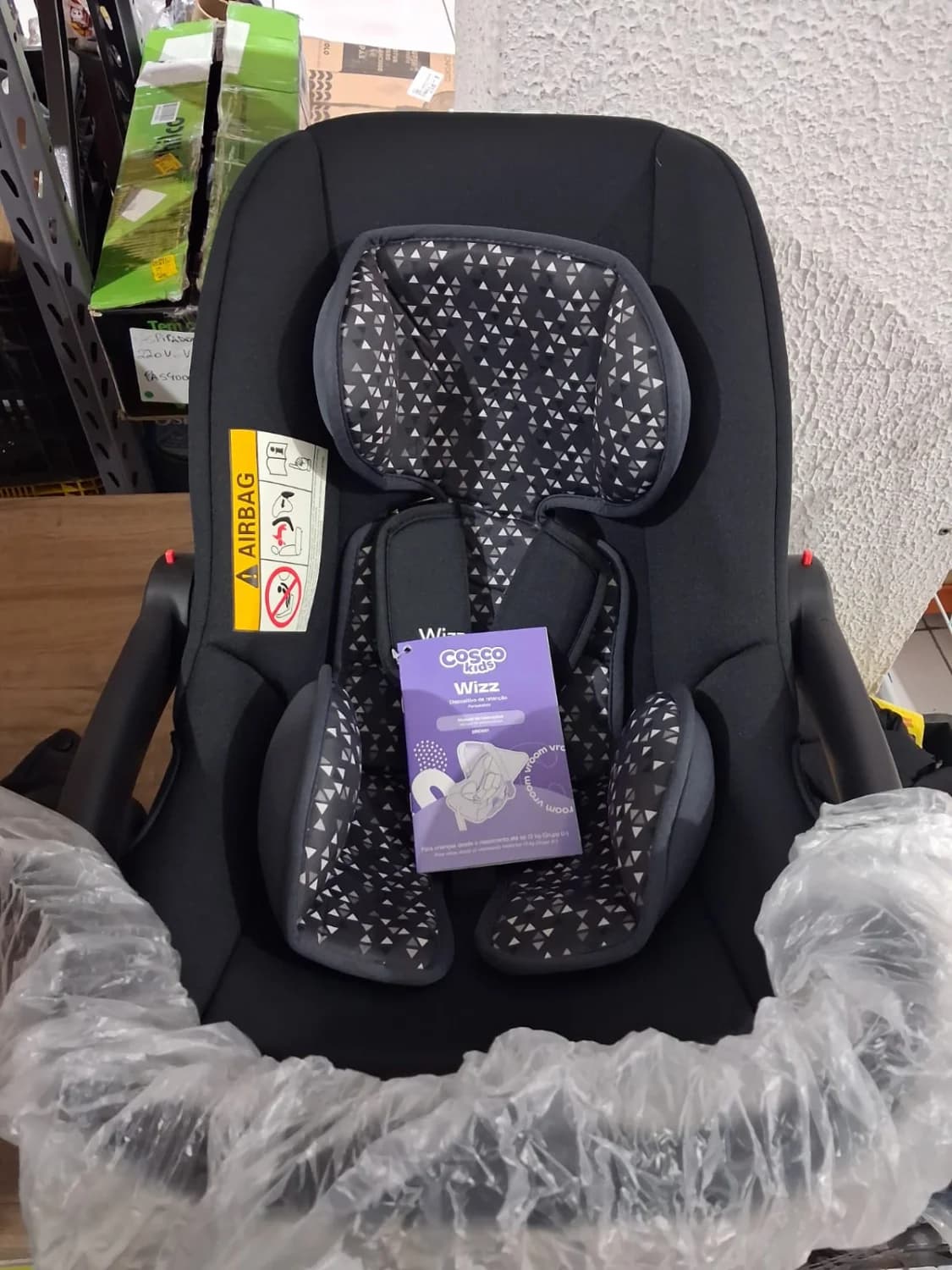Bebê Conforto Cosco Kids Wizz Preto com Alça – Cadeirinha Infantil para Carro \ 0 a 13 kilos - 3