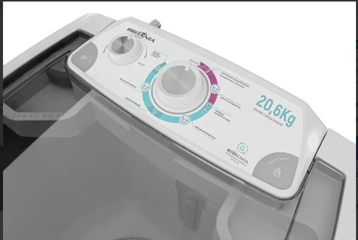 Lavadora Semiautomática Britania 20,6kg - 1