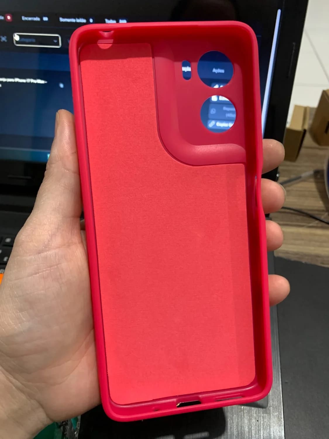 Capinha Silicone Rosa para Motorola Moto G06 – Proteção para Câmera - 3